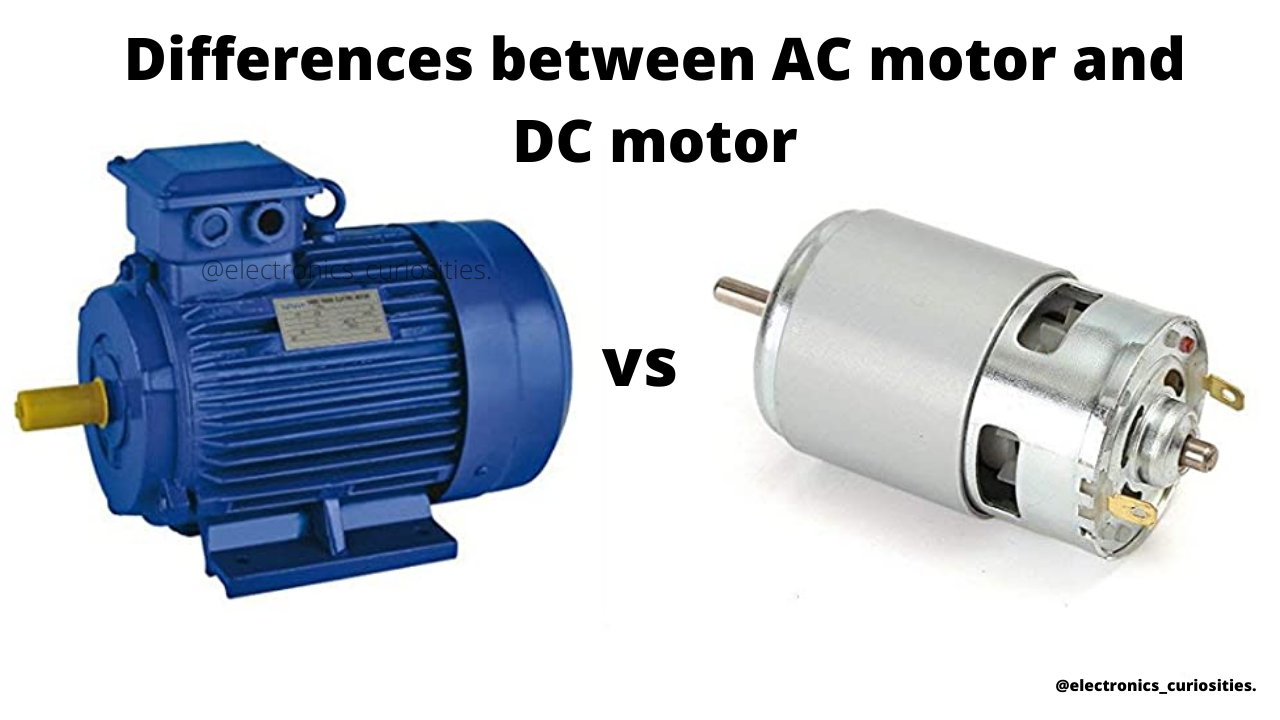 What is the difference between an AC and DC motor